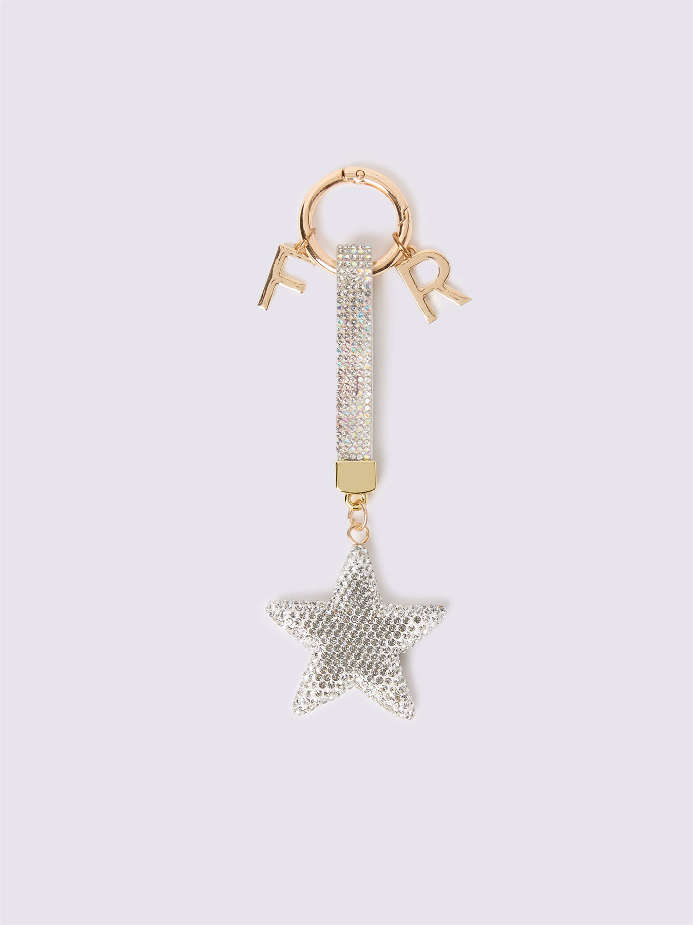 VERSACE charm stella rosa fragola in shearling con medusa Pink Versace