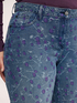 Straight jeans with jacquard embroidery image number 3