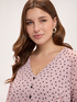 Blouse with heart print image number 2