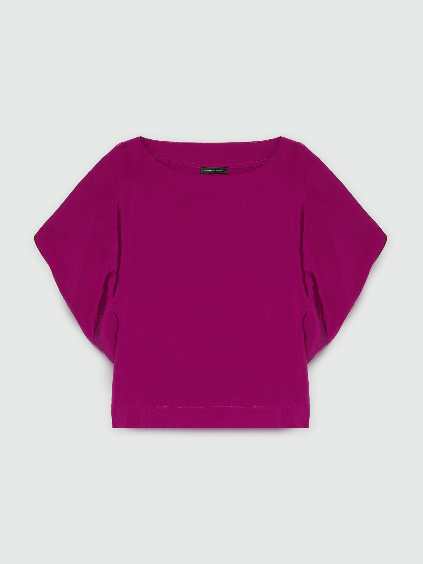 Boxy-Bluse aus mattem Satin image number 4