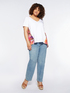 T-Shirt mit Blumenmuster-Eins&auml;tzen image number 3