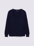 V-neck knit cardigan image number 4