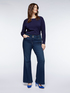 Jeans flare Turchese image number 1