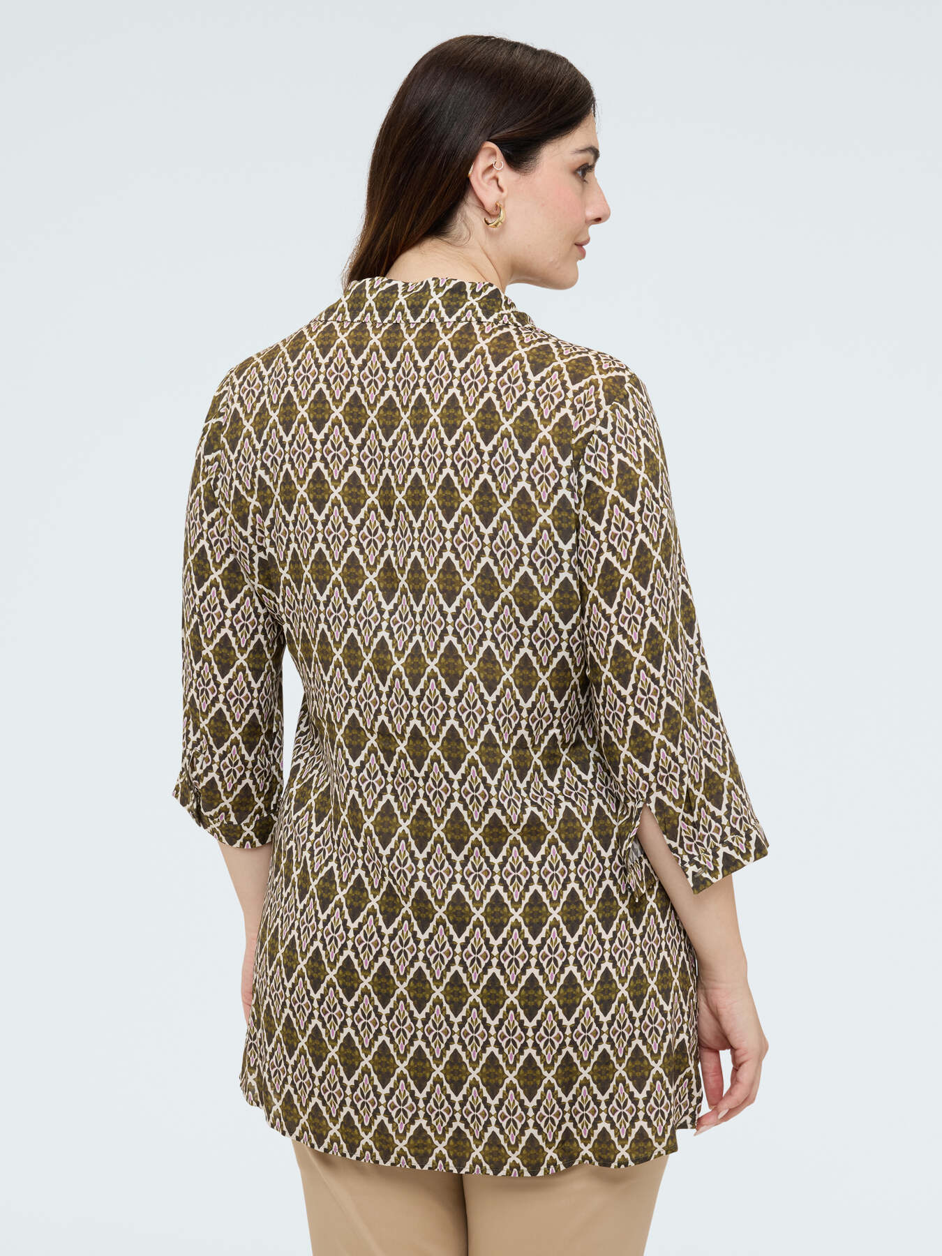 Viscose shirt with print image number 1
