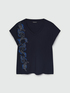 T-shirt with bandanna style embroidery image number 4