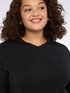 Hooded sweater in viscose blend image number 3