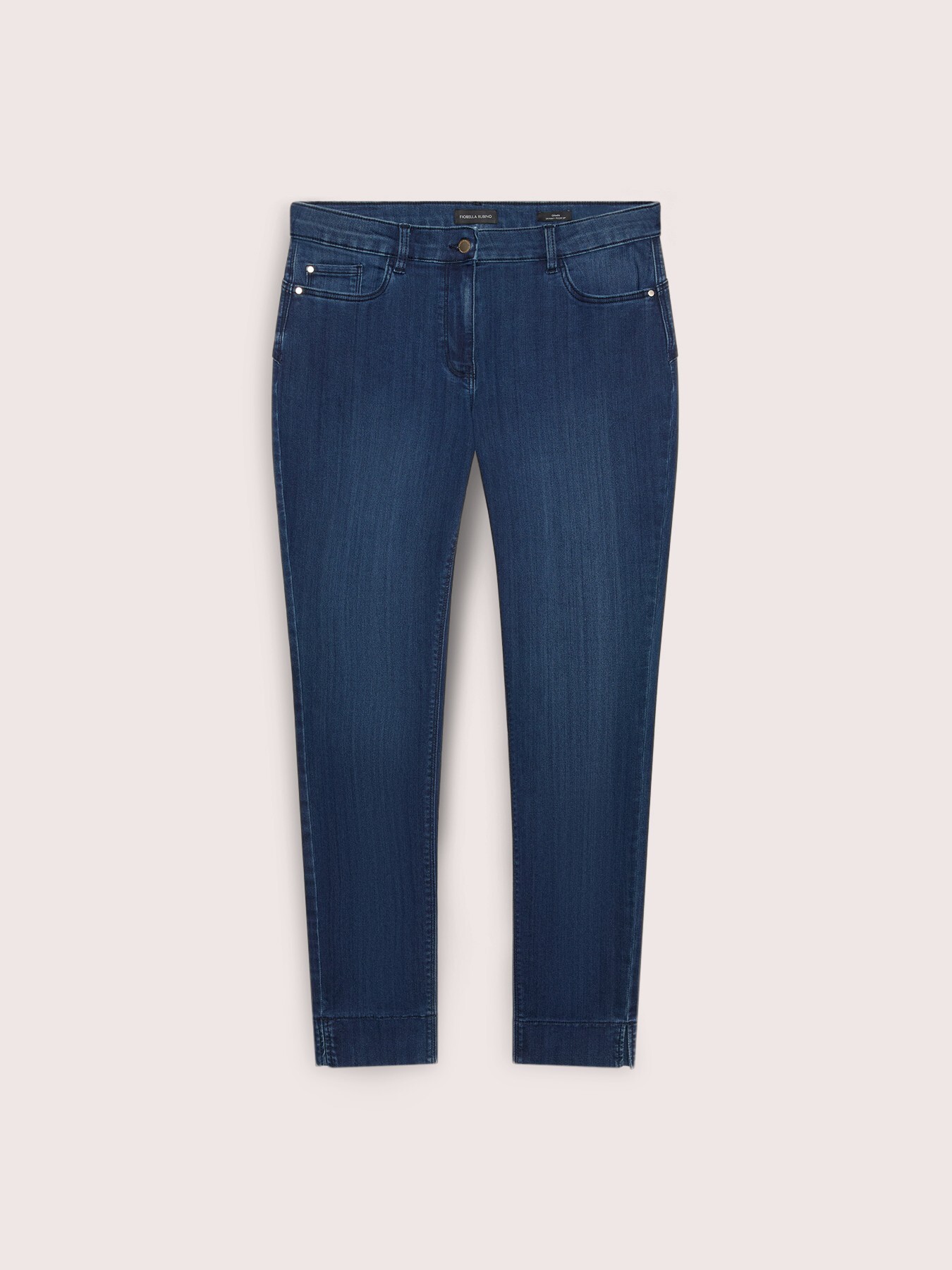 Skinny Jeans blue wash with slit at the bottom image number 0