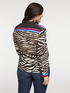 Animal print shirt with colourful trims image number 1