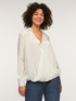 Viscose blouse with crossover on the front image number 2