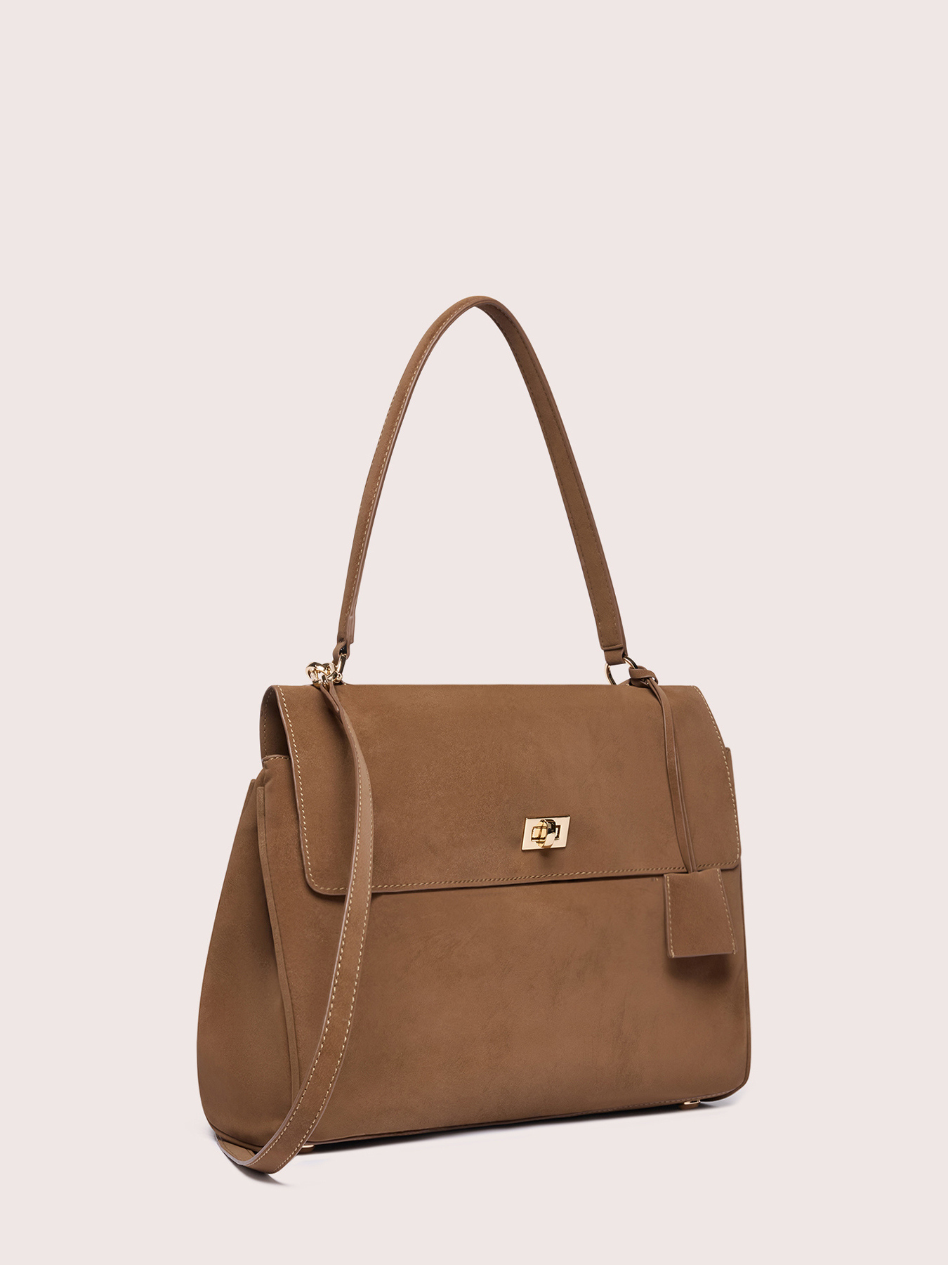 Sac &agrave; main avec poche frontale et poign&eacute;e rigide image number 3
