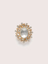 Blumenbrosche mit glitzernden Applikationen image number 1
