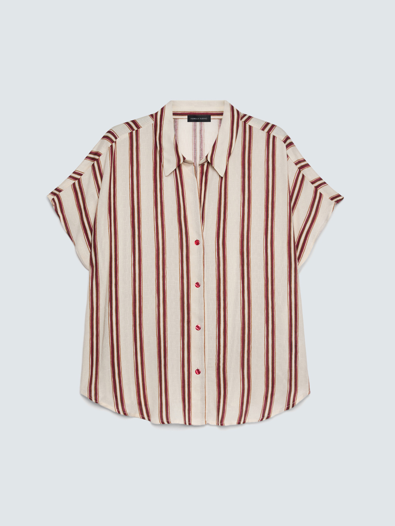 Striped viscose shirt image number 5
