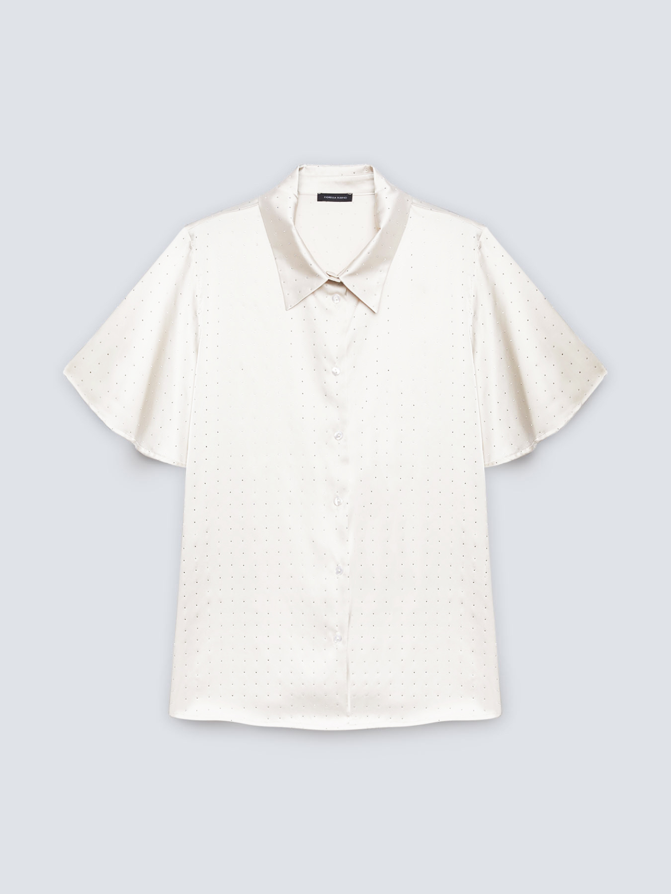 Camicia in raso con micro borchie image number 4
