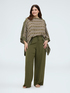 Wide Leg Pants with drawstring waist image number 0