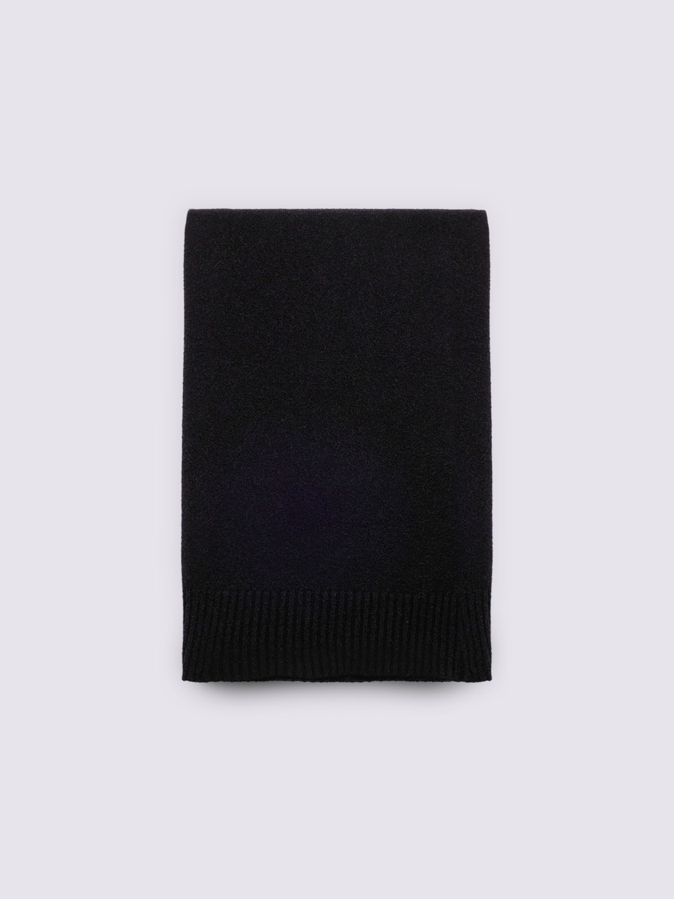 Long scarf with ribbed edges image number 1