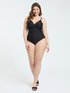 One-piece swimsuit with crossover neckline image number 3