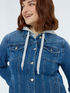 Jeansjacke mit abnehmbarer Sweatshirt-Kapuze image number 3