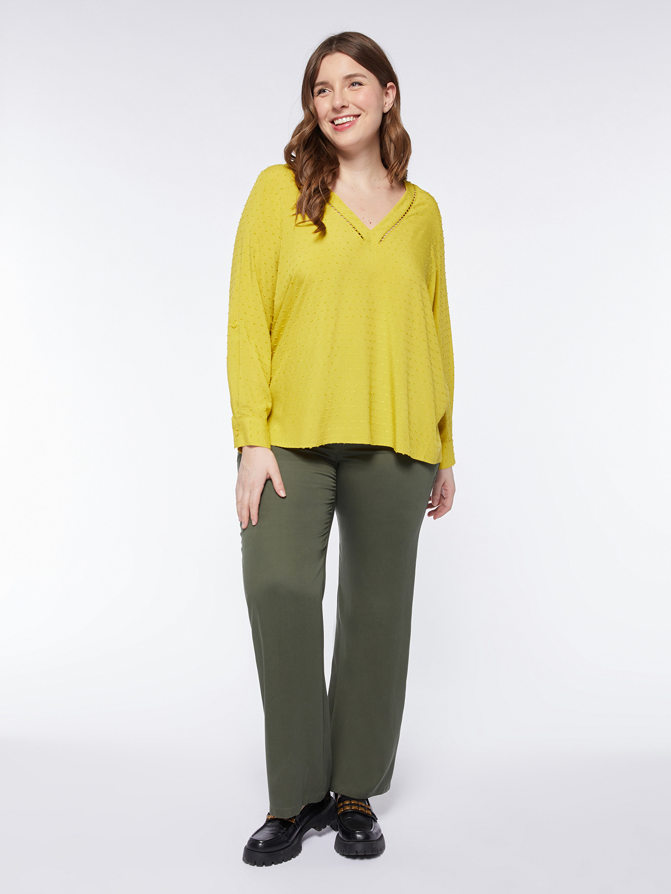 Plumetis-Bluse aus ECOVERO&trade; Viskose image number 3