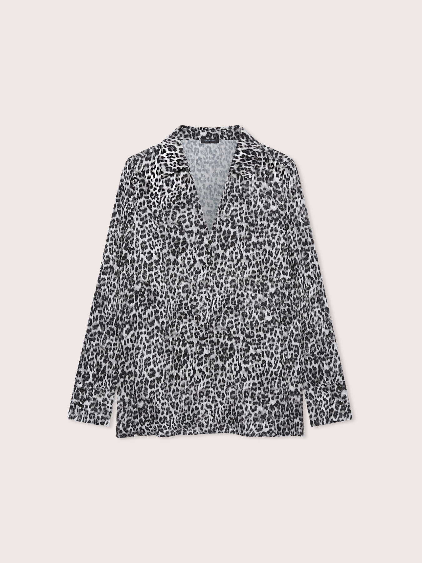 Blouse en viscose &agrave; imprim&eacute; animalier image number 4
