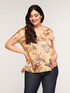 Printed crepon blouse image number 2