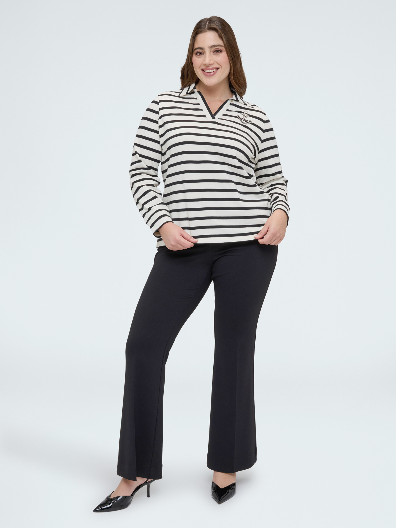 T-shirt en jersey style marini&egrave;re image number 4