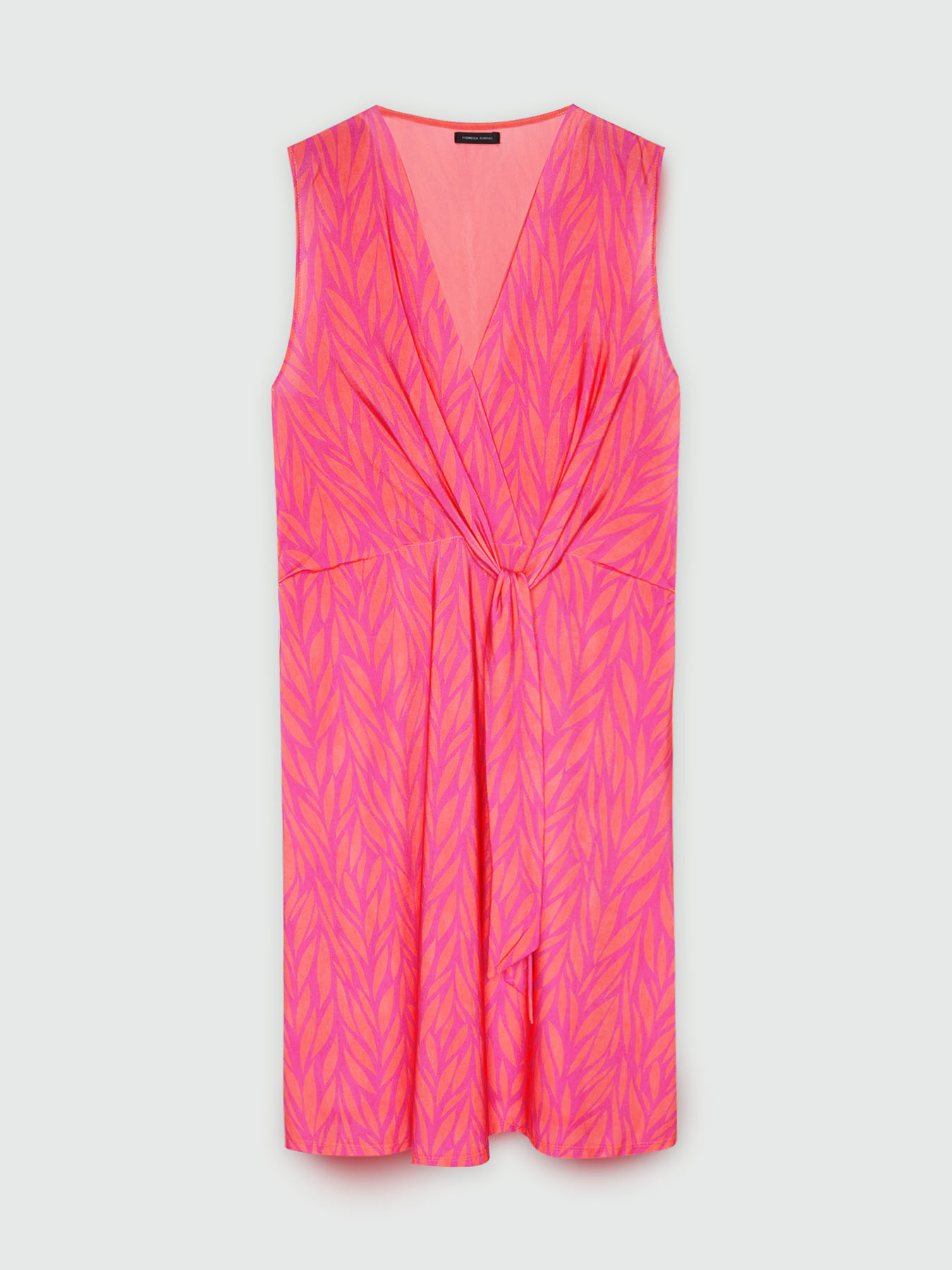 Printed jersey dress image number 6