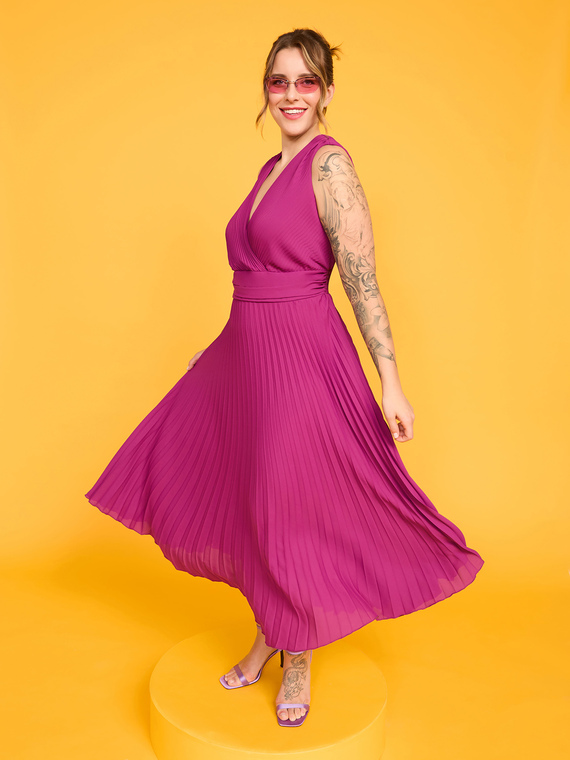Dream Dress in pleated georgette