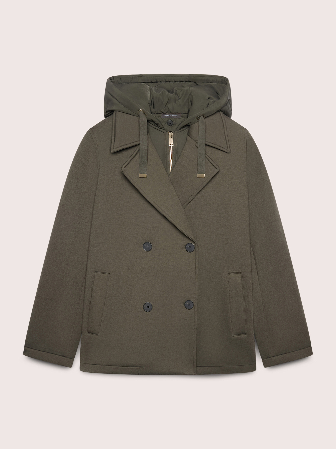 Double-breasted jacket with removable front panel image number 5