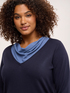 Strickpullover mit kontrastierender Drapierung image number 3