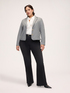 Pinstripe blazer with golden buttons image number 4