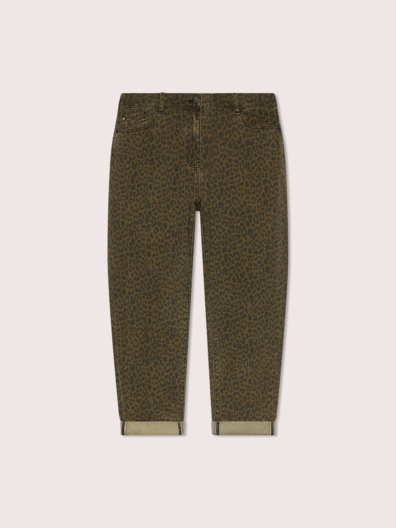 Animal print Barrel jeans image number 1