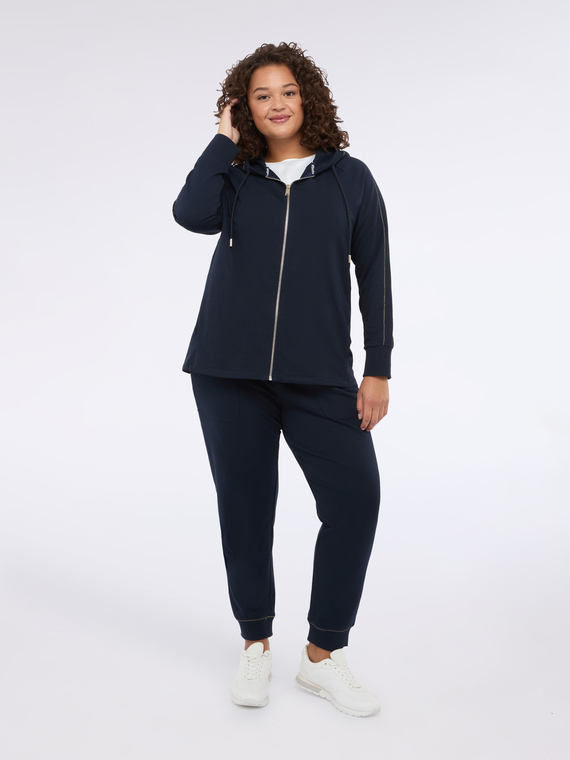 Joggers in felpa di cotone con coulisse | Fiorella Rubino