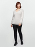 Lurex sweater with hood image number 0