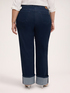 Wide Leg Jeans with maxi cuff image number 1