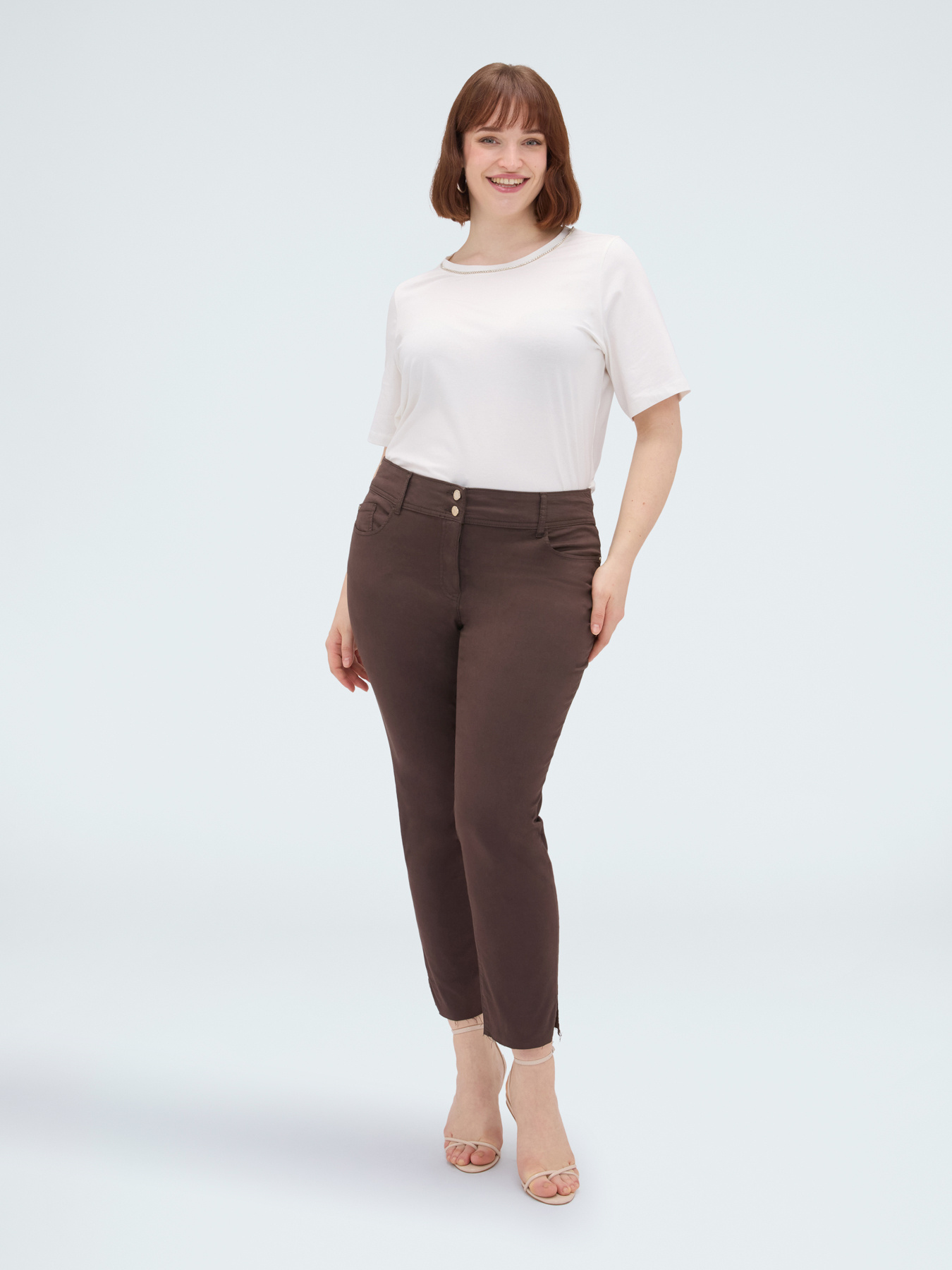 Skinny Cotton Trousers image number 4