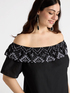 Long ethnic off the shoulder dress image number 2