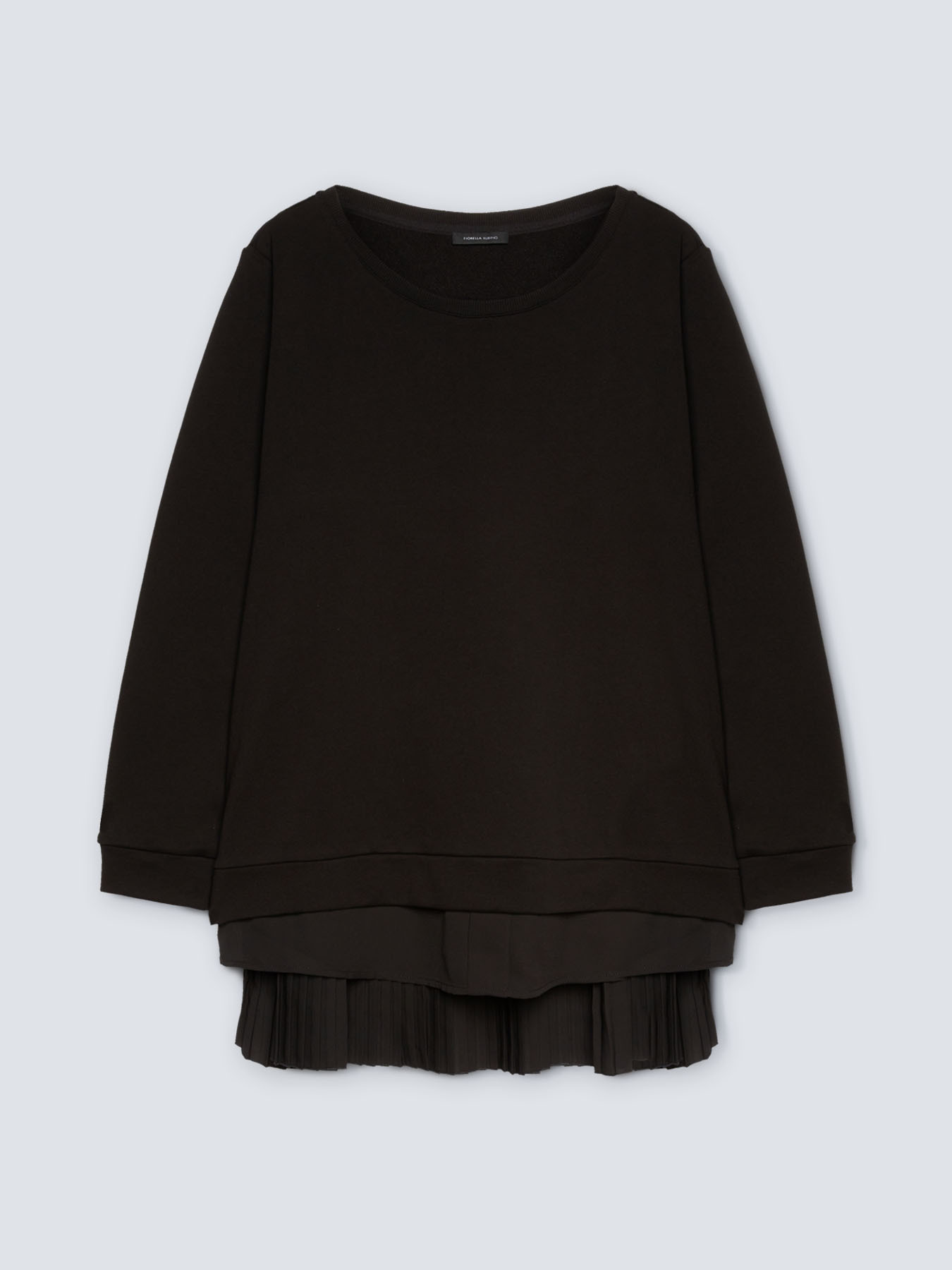 Sweatshirt with pleated insert at the back image number 3