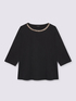 Camiseta de punto con cadena en el escote image number 4