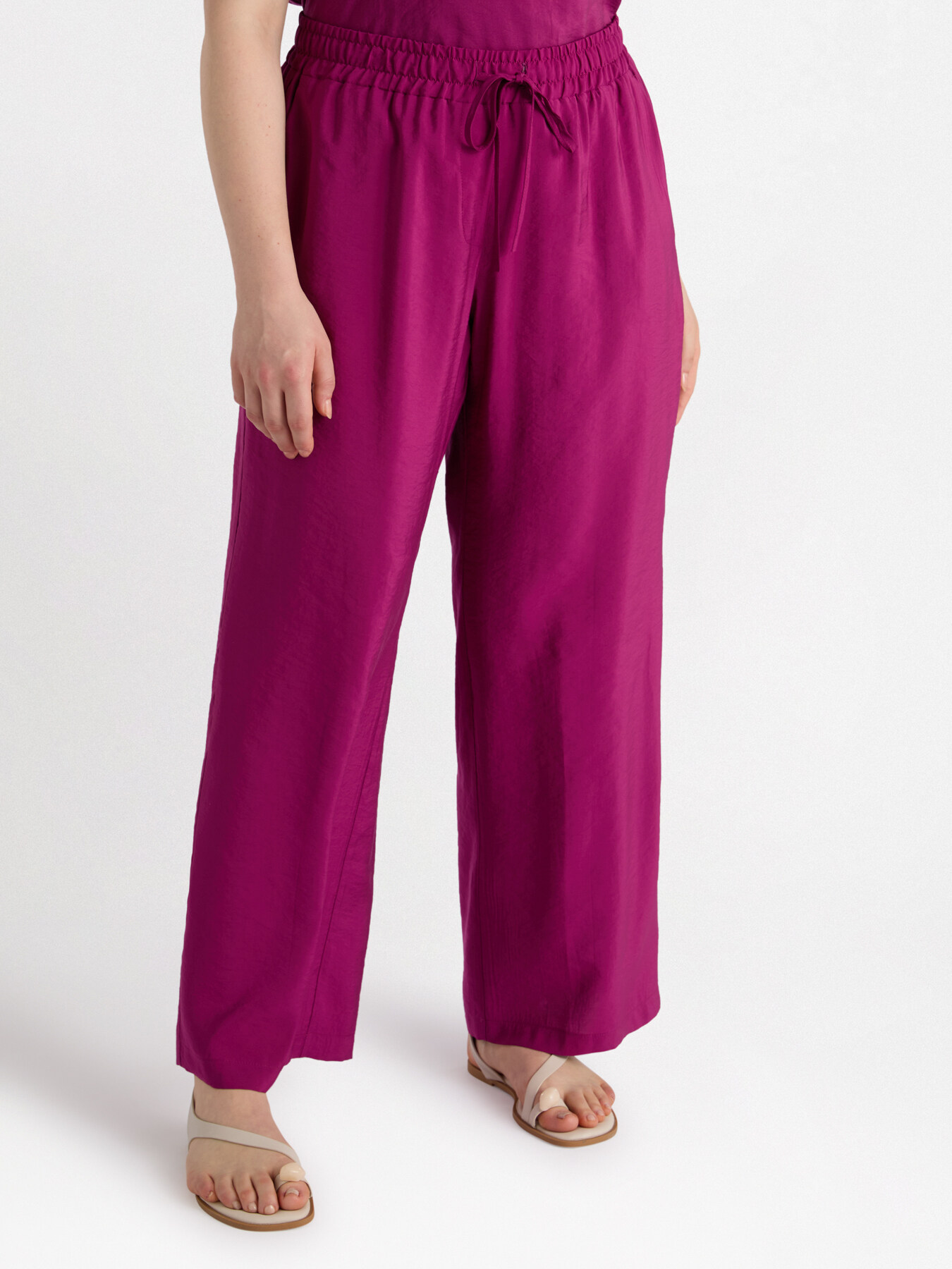 Pantalon en satin opaque image number 0