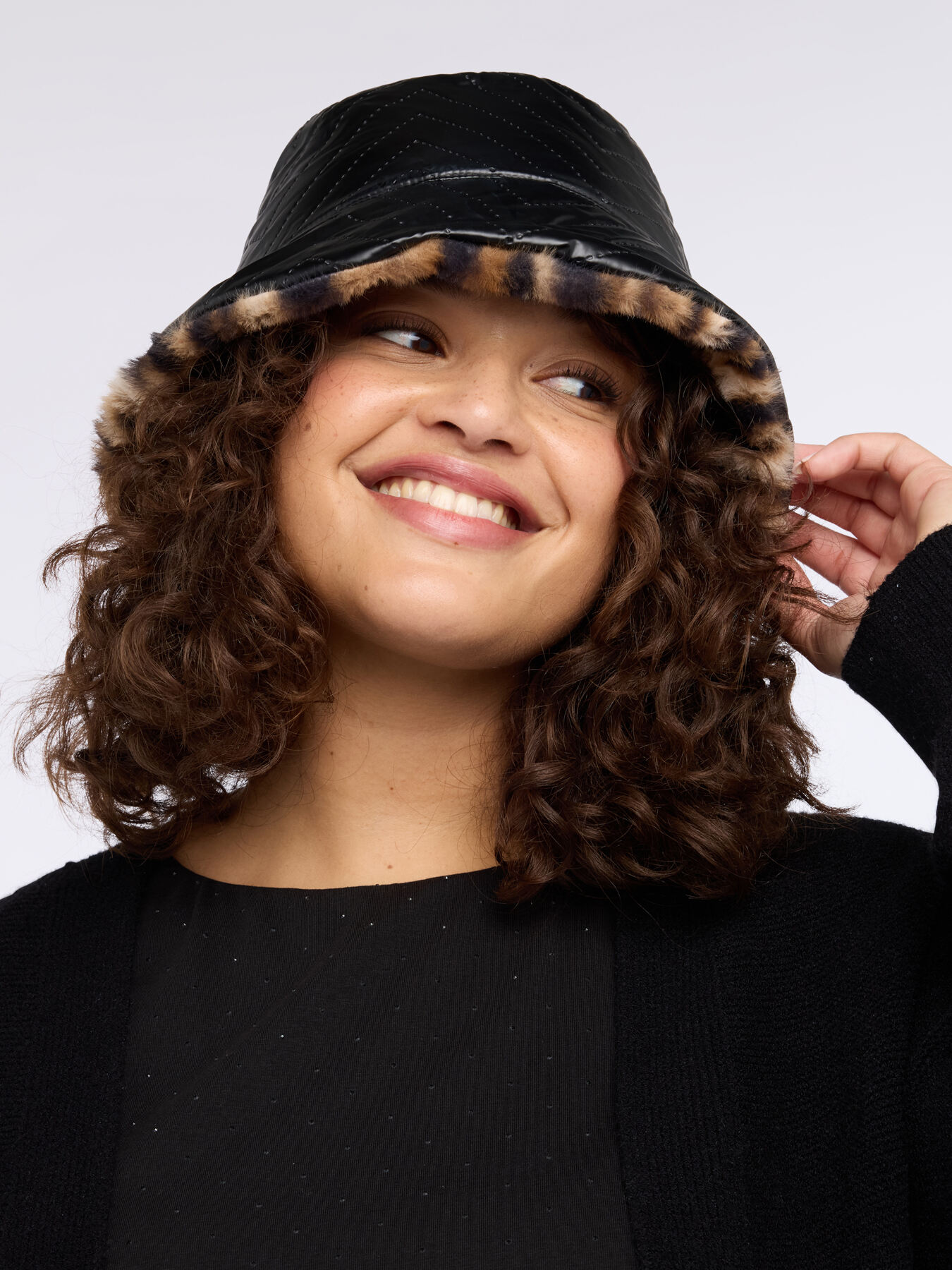 Spotted plush hat image number 2