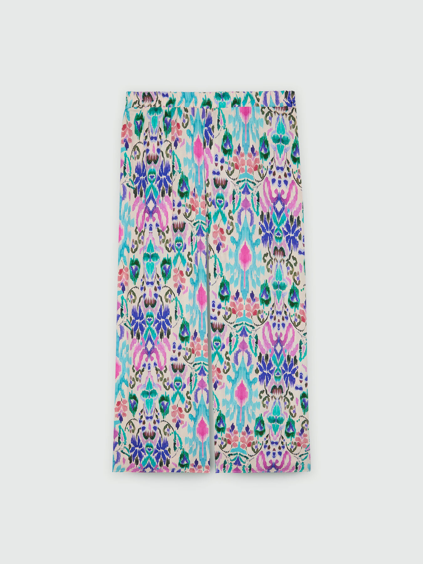 Printed palazzo trousers image number 4