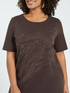 Cotton t-shirt with zebra print hotfix image number 2
