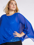 Elegante Oversize-Bluse mit Paillettentop image number 0
