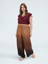 Muslin top with ruffles on the shoulders image number 4