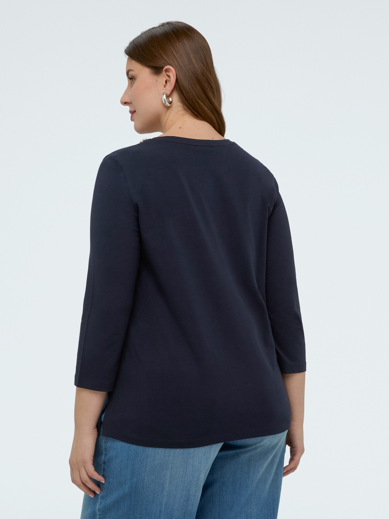 T-shirt en jersey de coton avec cristal image number 1