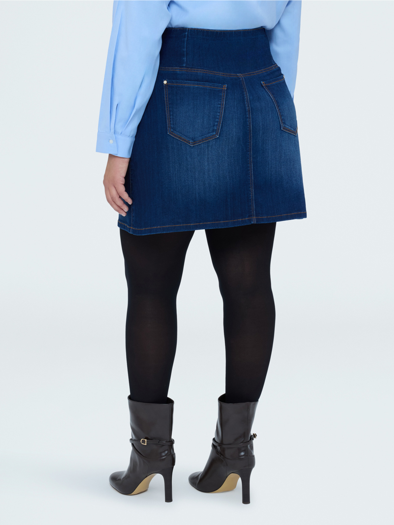 Denim-Minirock in A-Linie image number 1