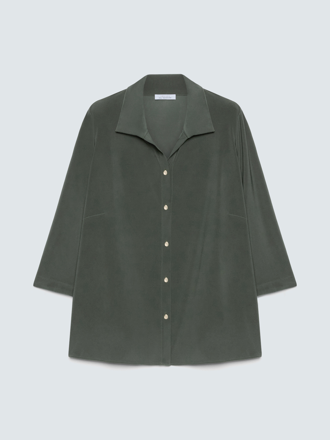 Camicia in jersey con colletto image number 5