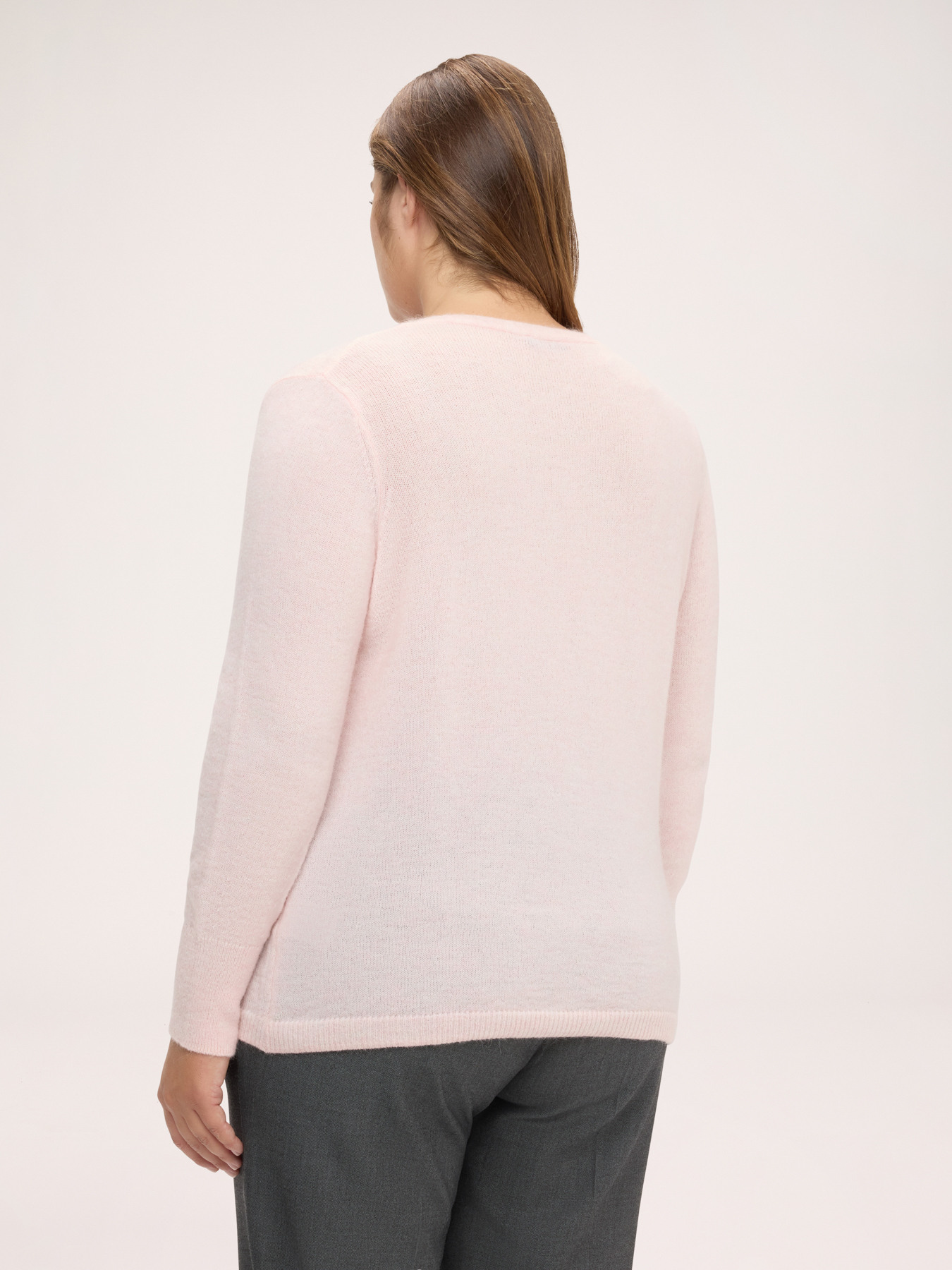 V-Ausschnitt-Pullover aus Mohairmischung image number 1