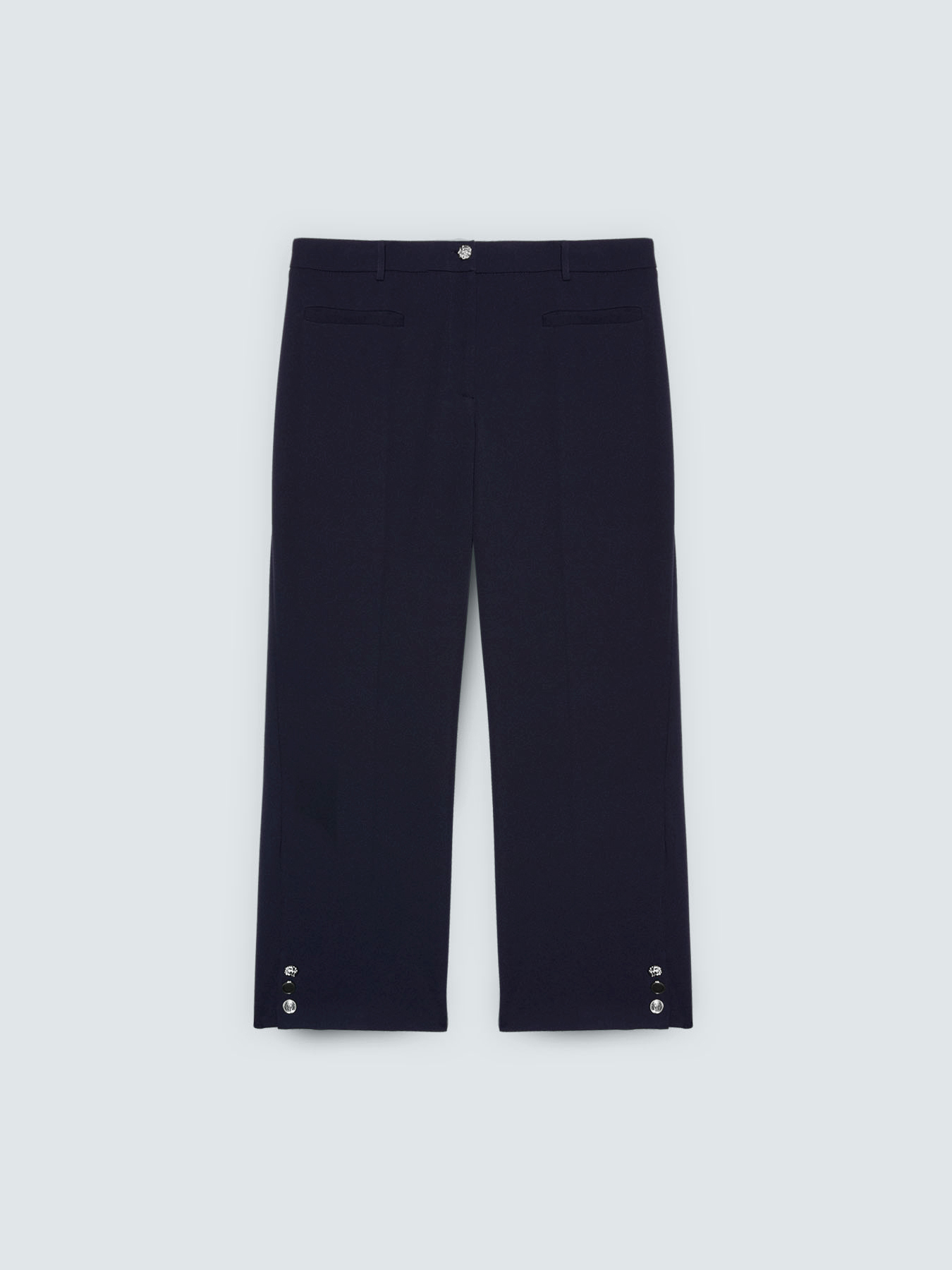 Cropped pants in stretch fabric image number 4