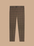 Pantalones con estampado de cuadros de lúrex image number 3